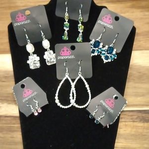 Set of 6 pairs paparazzi Earrings